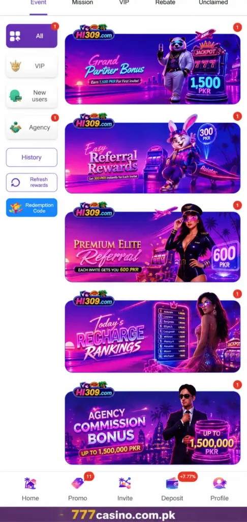 HI309 Bonuses